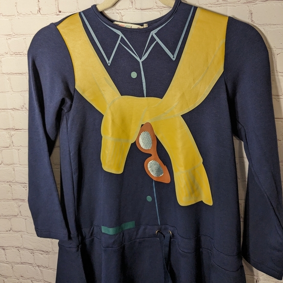 NWT TEELANYC "Sweater" Skater Drawstring Bamboo Cotton Dress Size 11/14 - Picture 4 of 12